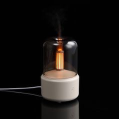 Увлажнитель-ароматизатор с подсветкой mistFlicker (молочно-белый)