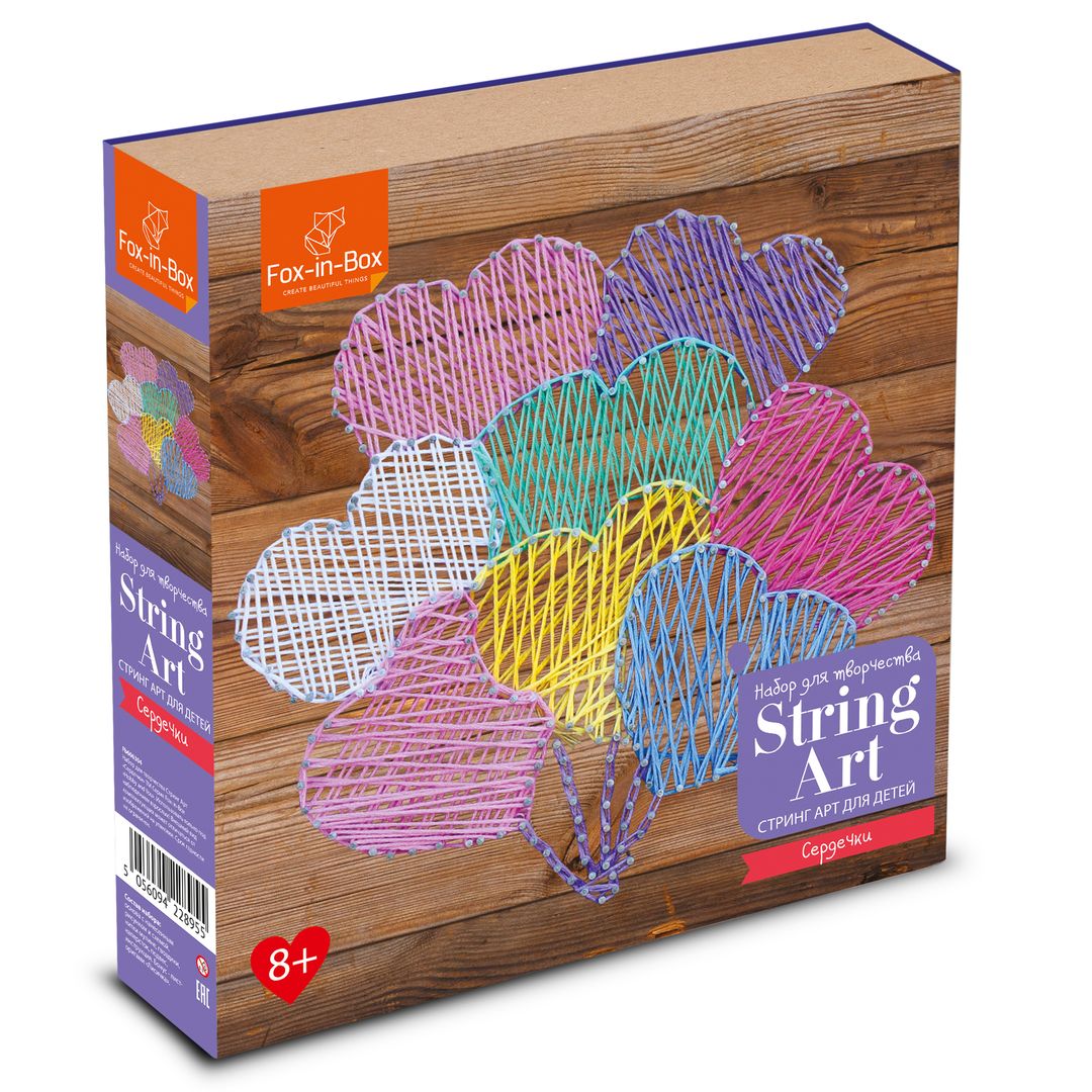Набор для творчества Стринг Арт Сердечки Набор для творчества Стринг Арт Сердечки