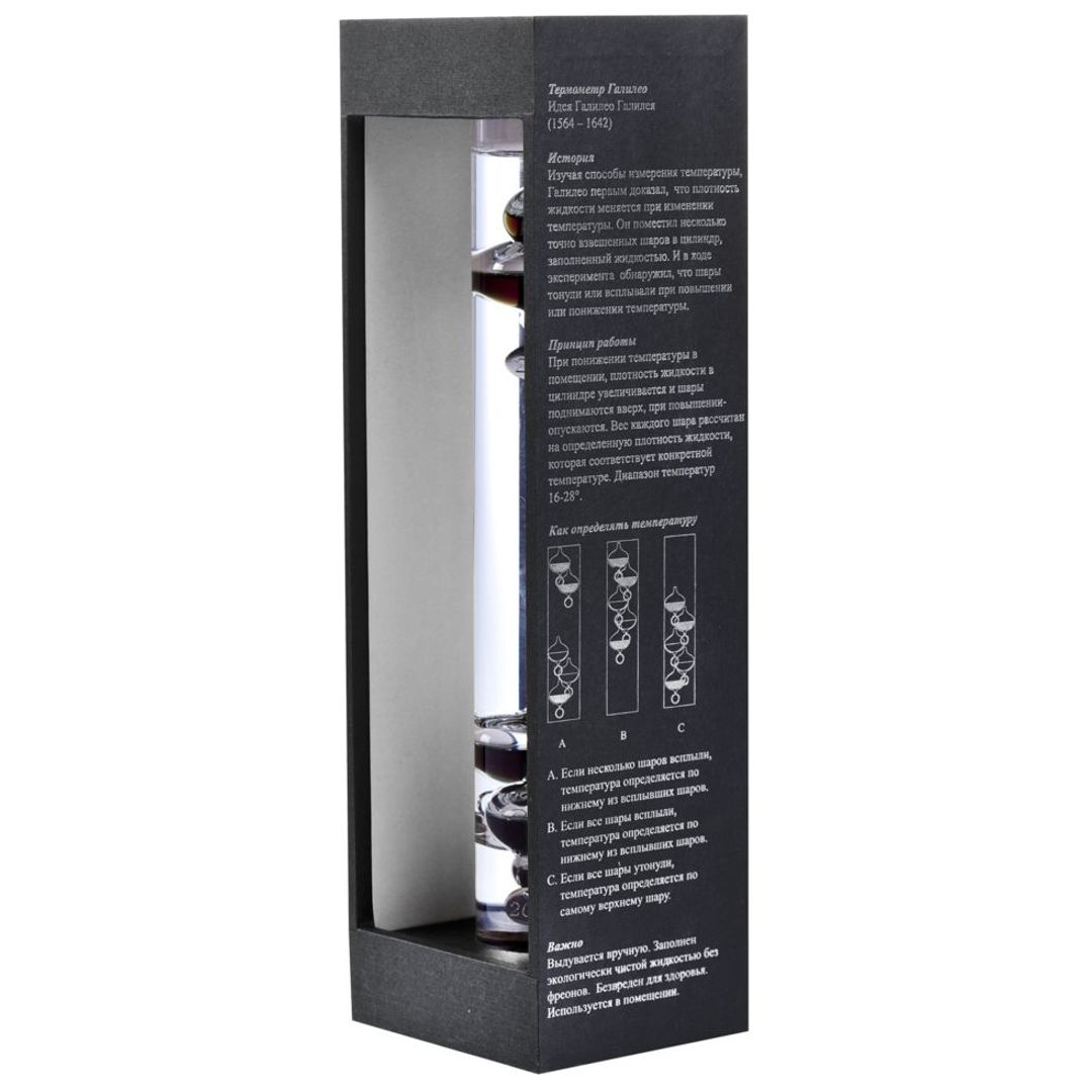 Термометр Галилея Инструкция на внутренней упаковке