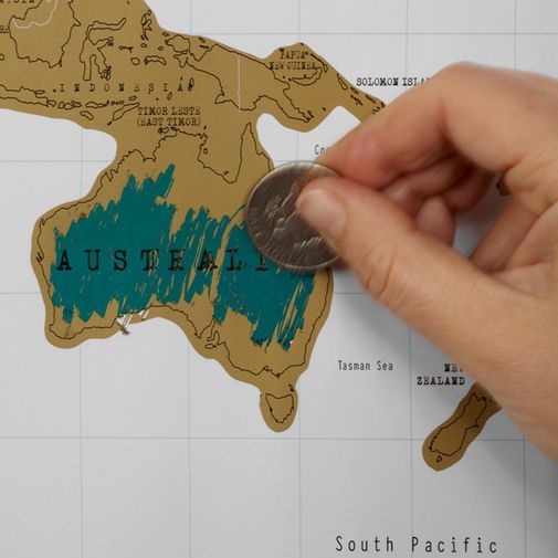 Скретч-карта мира (на английском)