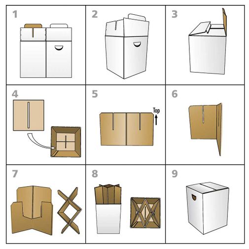 Складной картонный табурет Allegro Складной картонный табурет Allegro