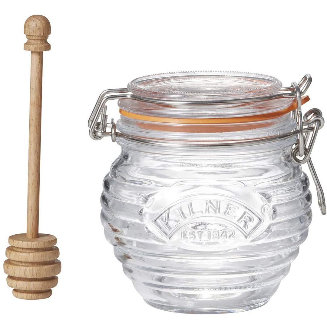 Банка для меда с ложкой Kilner Glass Honey Pot Set Банка для меда с ложкой Kilner Glass Honey Pot Set
