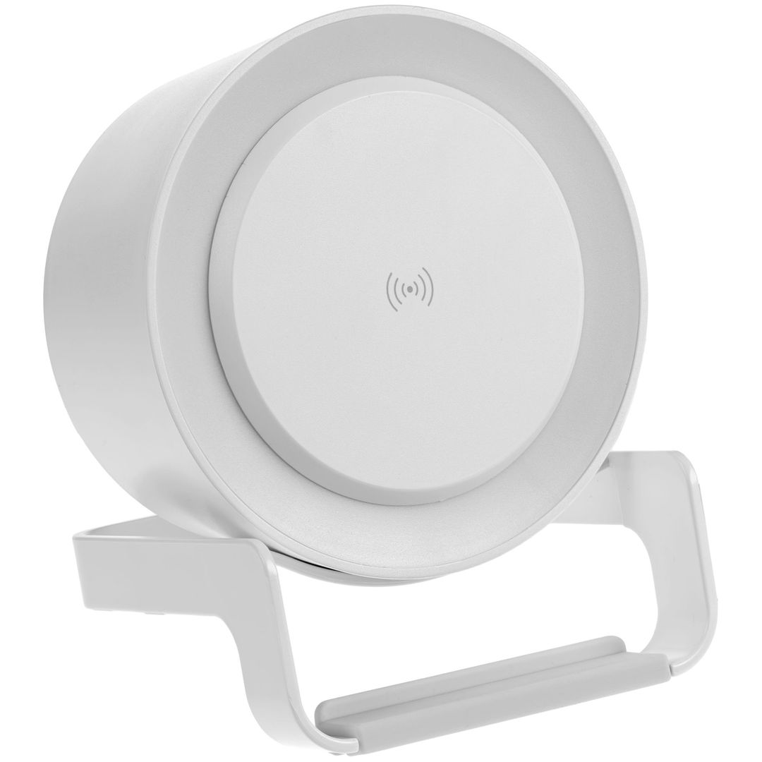 Лампа с колонкой и беспроводной зарядкой moonLight Лампа с колонкой и беспроводной зарядкой moonLight