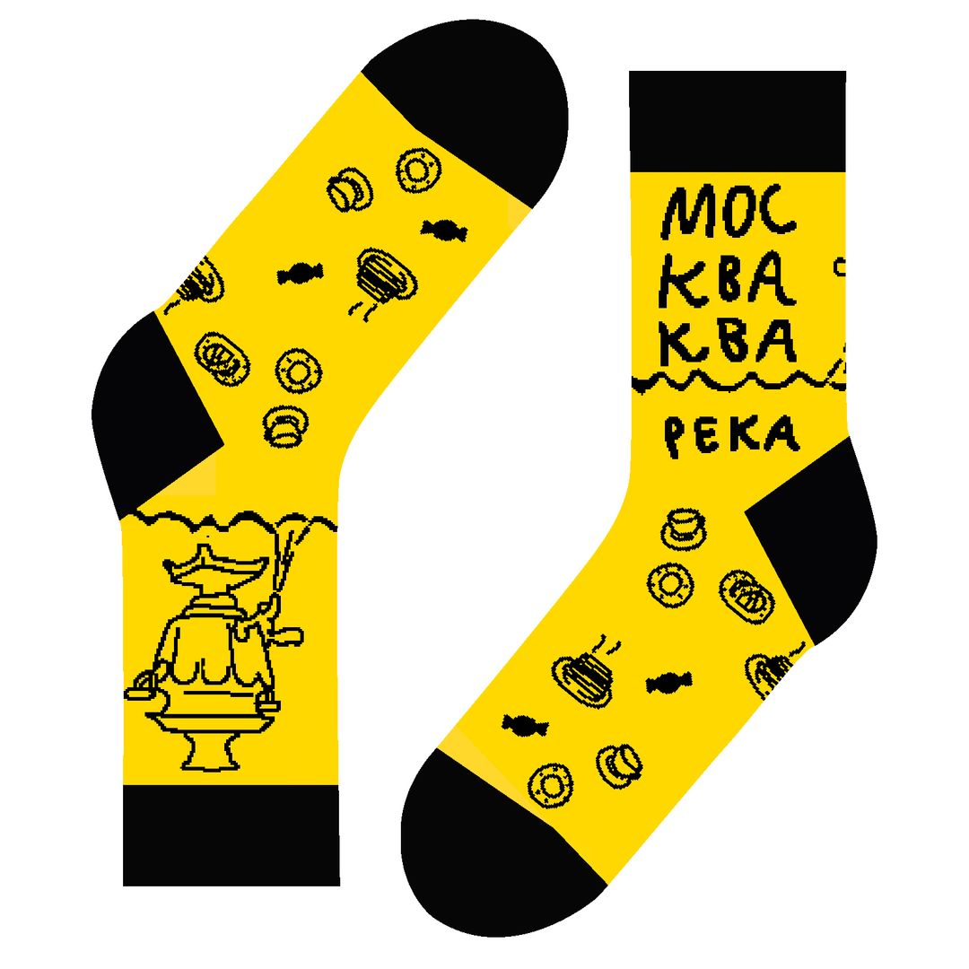 Носки Москва-ква-ква (Russian Tea)