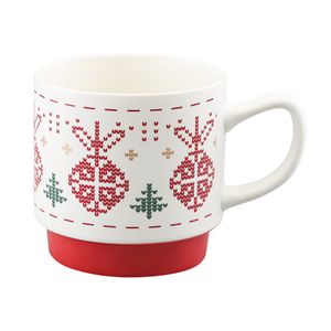 Набор из четырех кружек Knitted tale из коллекции New Year Essential, 380 мл Набор из четырех кружек Knitted tale из коллекции New Year Essential, 380 мл