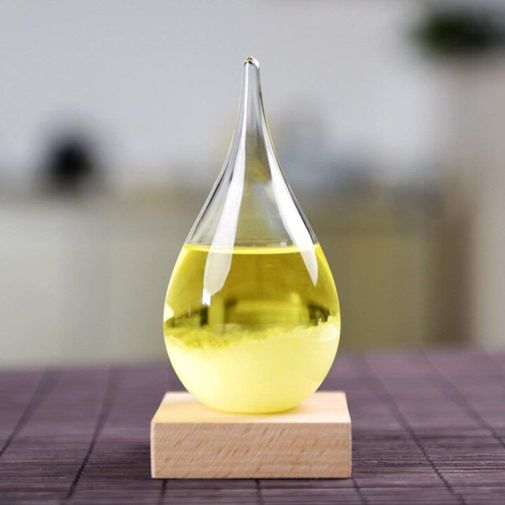 Предсказатель погоды Storm Glass Drop с подсветкой