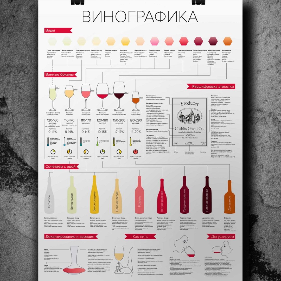 Плакат Винографика Плакат Винографика