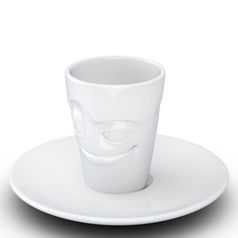 Кофейная чашка с блюдцем Tassen Impish (Белый)