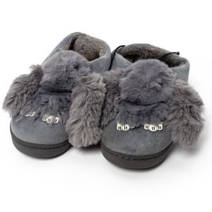 Тапочки с подогревом от USB Серые кролики Тапочки с подогревом от USB Серые кролики