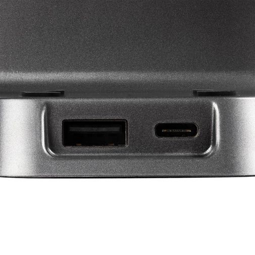 Зарядная станция c часами E-Store для смартфона, часов и наушников (Черная) Зарядная станция c часами E-Store для смартфона, часов и наушников (Черная)