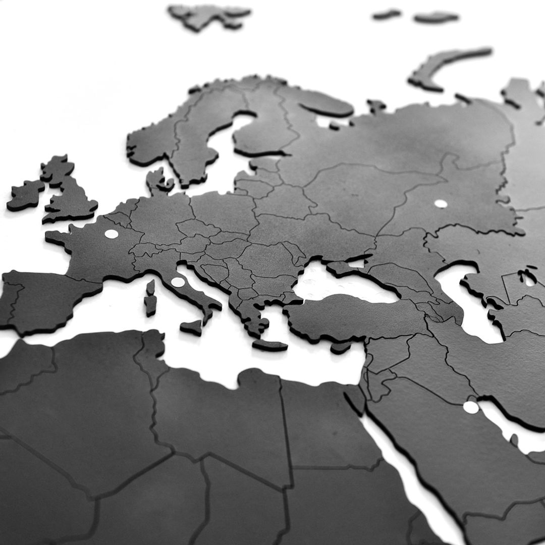 Пазл Карта мира True Puzzle Black