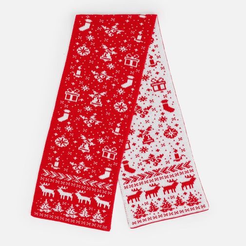 Шарф Holidale (красный с молочным) Шарф Holidale (красный с молочным)