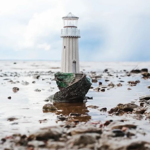 Модель сборная Маяк на скале Турлитис (Греция)