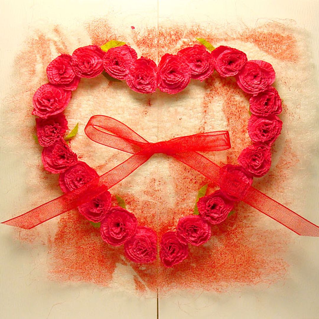 Открытка Сердце роз Открытка Сердце роз