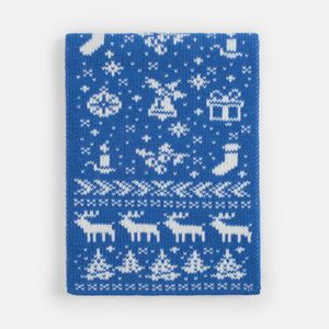 Шарф Holidale (синий с молочным) Шарф Holidale (синий с молочным)