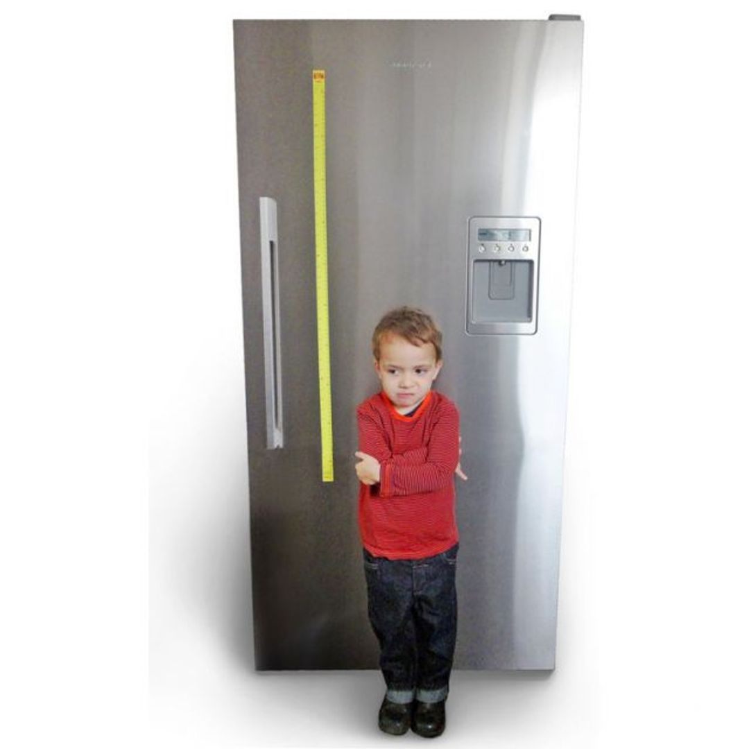 Магнит на холодильник для измерения роста