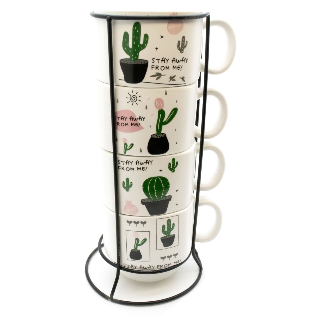 Набор чашек Кактус