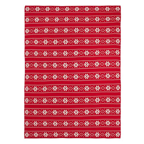 Плед из хлопка с новогодним рисунком Frostwork из коллекции New Year Essential, 130x180 см Плед из хлопка с новогодним рисунком Frostwork из коллекции New Year Essential, 130x180 см