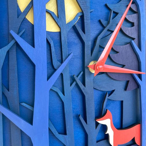 Часы настенные Fox in the Forest Часы настенные Fox in the Forest