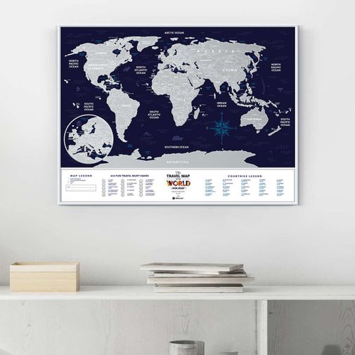 Скретч-карта мира Travel Map Holiday World (на английском) Скретч-карта мира Travel Map Holiday World (на английском)