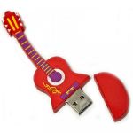 Флешка Гитара 16 Гб (Красная) В открытом виде