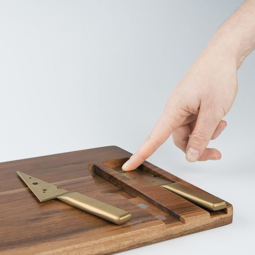 Доска для нарезки сыра + 2 ножа Cheeseporn