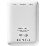 Внешний аккумулятор Uniscend Full Feel 10000 мАч с индикатором (Белый) Внешний аккумулятор Uniscend Full Feel 10000 мАч с индикатором (Белый)