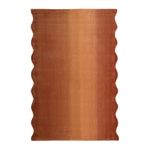 Ковер из шерсти Over Horizon терракотового цвета из коллекции Trendy Ruffles, 120x180 см