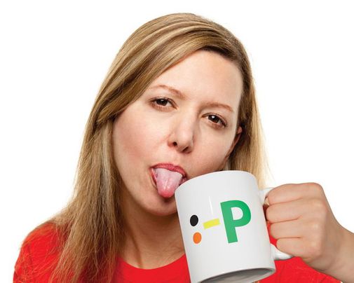 Кружка Эмоции (6 стикеров) С высунутым языком Кружка Эмоции (6 стикеров) С высунутым языком