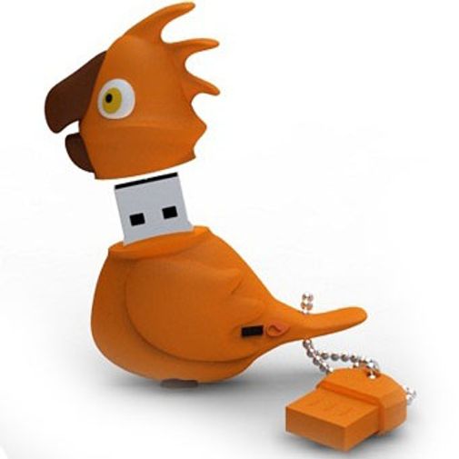 Флешка Попугай 8 Гб (Оранжевый) Флешка Попугай 8 Гб (Оранжевый)