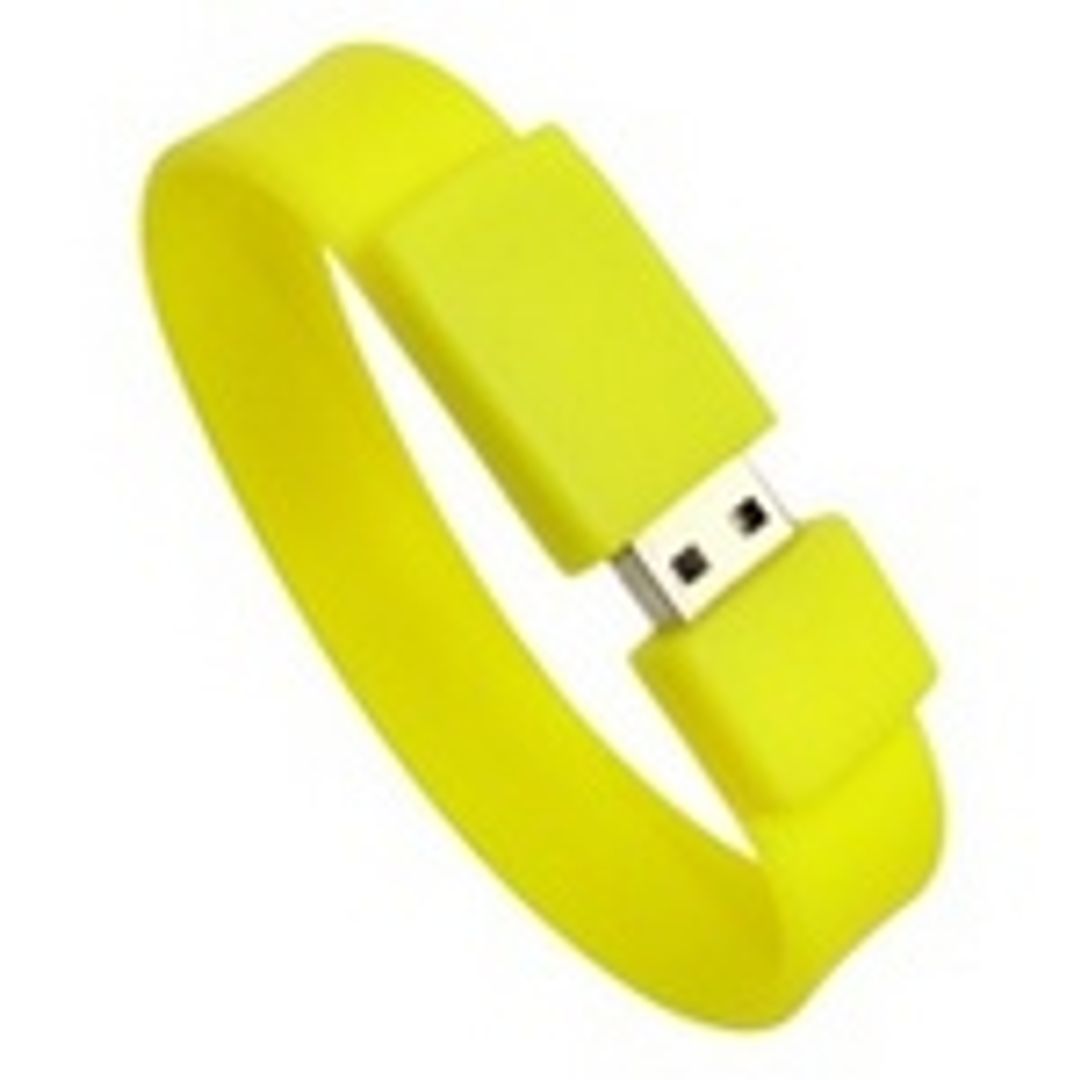 Флешка Браслет Желтый 4 Гб Флешка Браслет Желтый 4 Гб