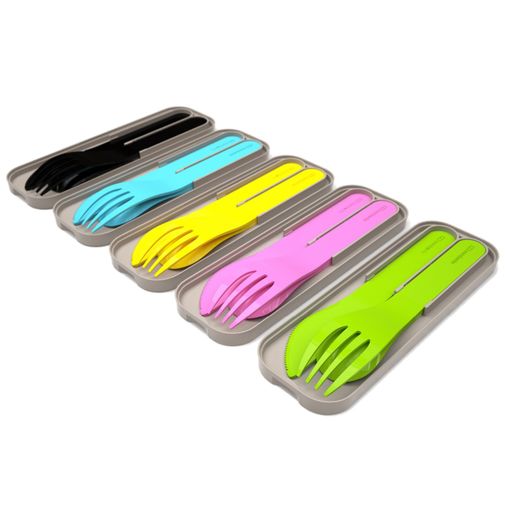 Столовый набор в футляре Monbento Pocket color Столовый набор в футляре Monbento Pocket color