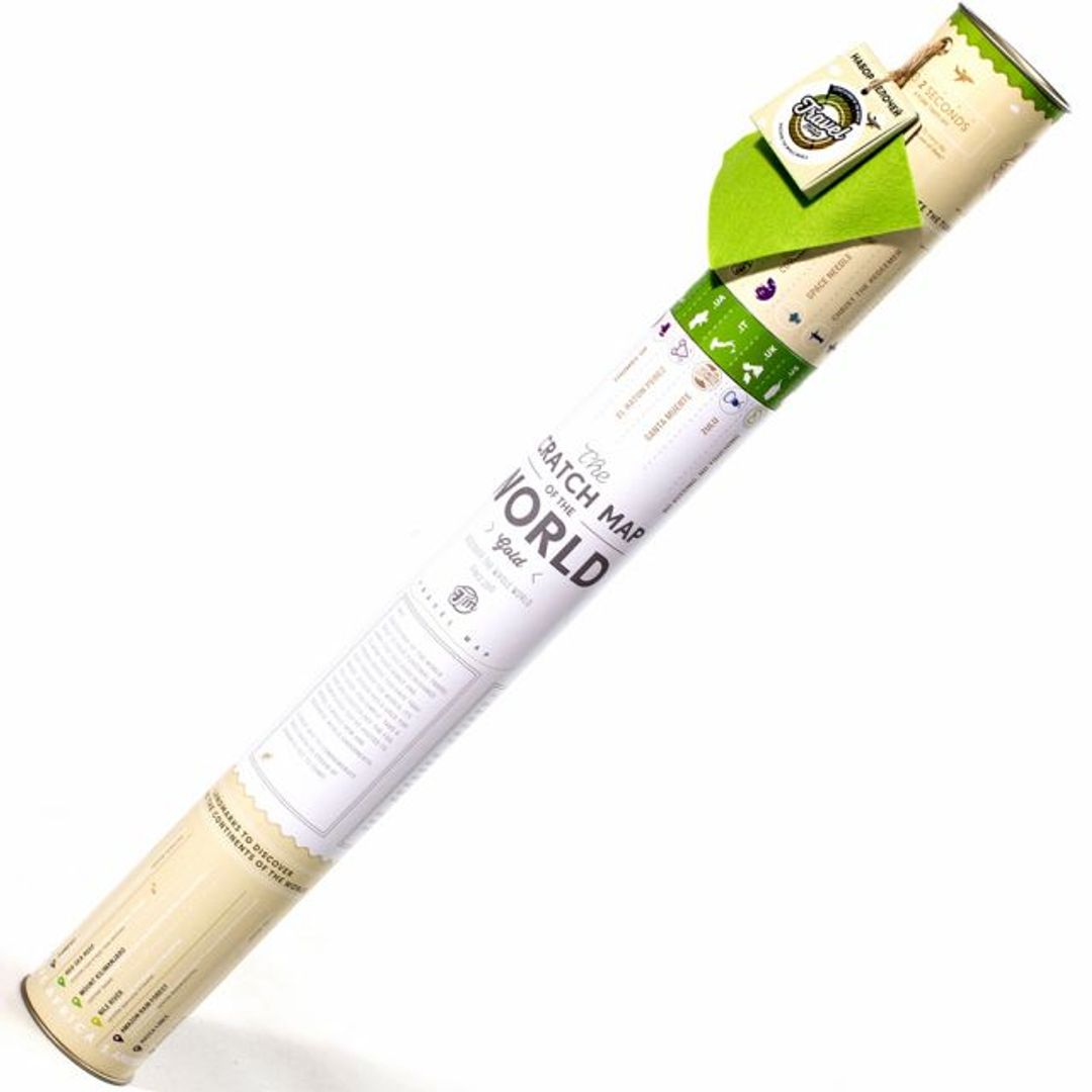 Скретч-карта мира Gold (на русском)