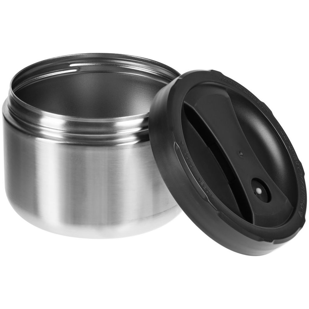 Термос для еды Jiayi в термочехле (Черный)