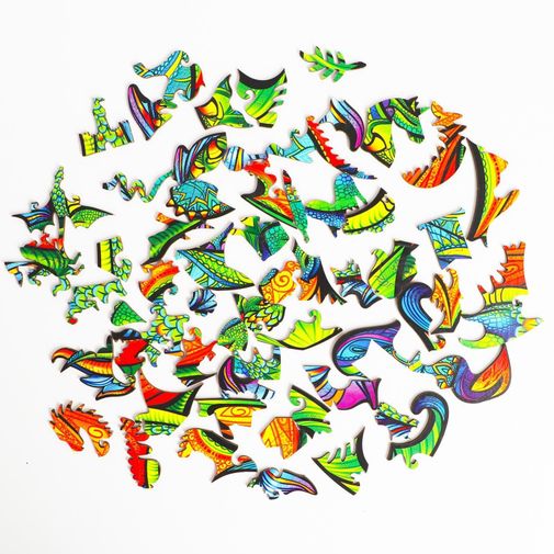 Пазлы фигурные Магический дракон