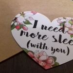 Открытка Сердечко I need more sleep (with you) Отзыв Открытка Сердечко I need more sleep (with you) Отзыв