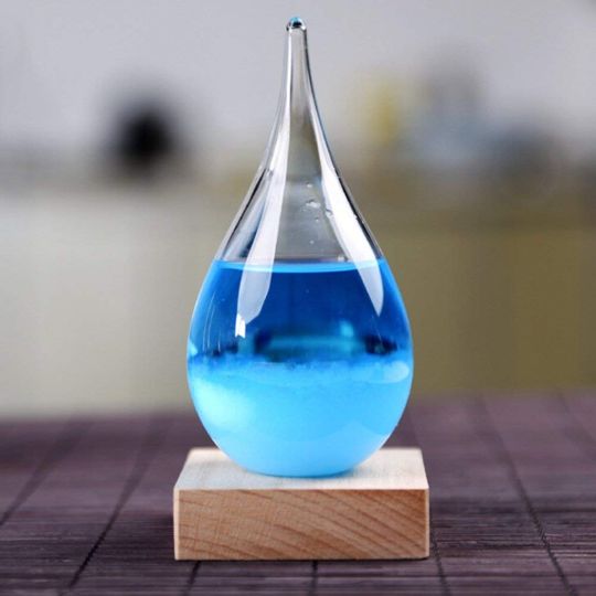                                      Предсказатель погоды Storm Glass Drop с подсветкой