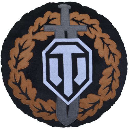 Подушка круглая World of Tanks Награда воина Подушка круглая World of Tanks Награда воина