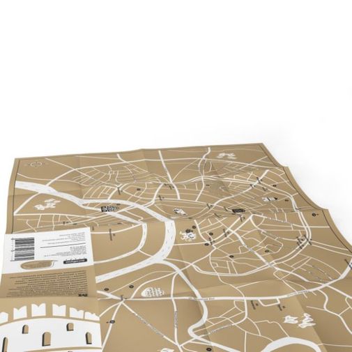 Путеводитель Средневековая Москва В развернутом виде, сторона с картой