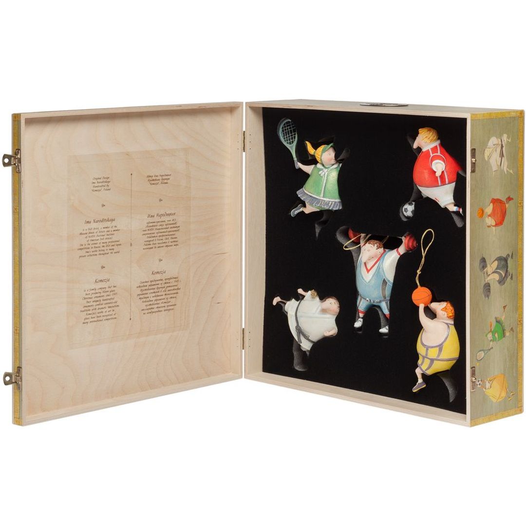 Набор из 5 елочных игрушек Sports Collection Набор из 5 елочных игрушек Sports Collection