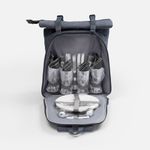 Набор для пикника Picnivo на 4 персоны (темно-серый меланж)