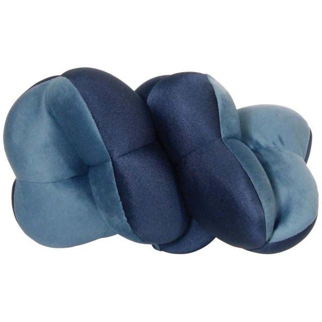 Подушка Трансформер Total Pillow (Синяя) В скрученном виде