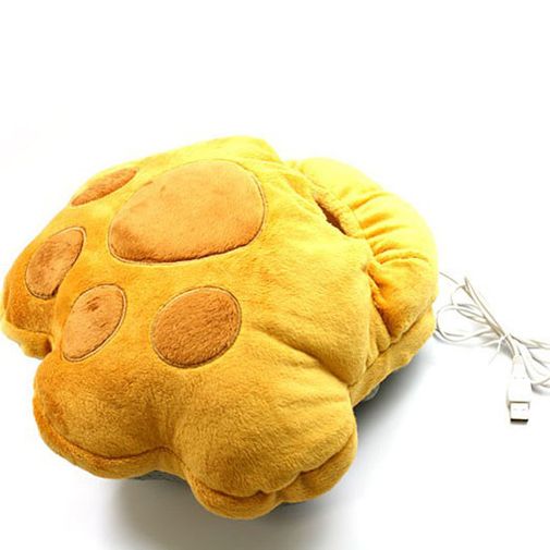 Тапок с подогревом от USB Лапа Коричневый