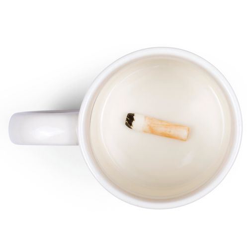Кружка с сюрпризом на дне Сигарета Cigarette Butt Mug