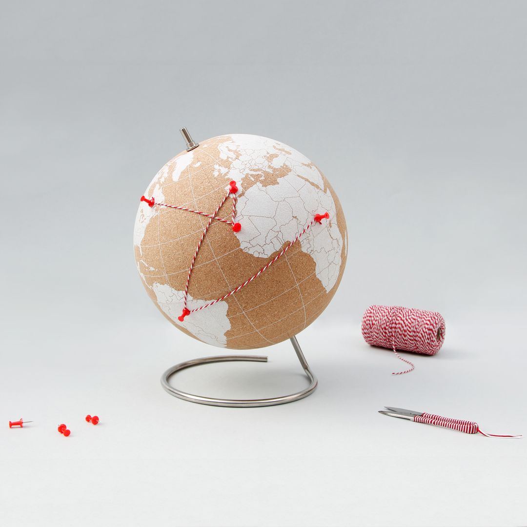 Пробковый глобус Cork Globe (белый) Пробковый глобус Cork Globe (белый)