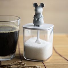 Банка для сыпучих продуктов Lucky Mouse Seasoning с ложкой