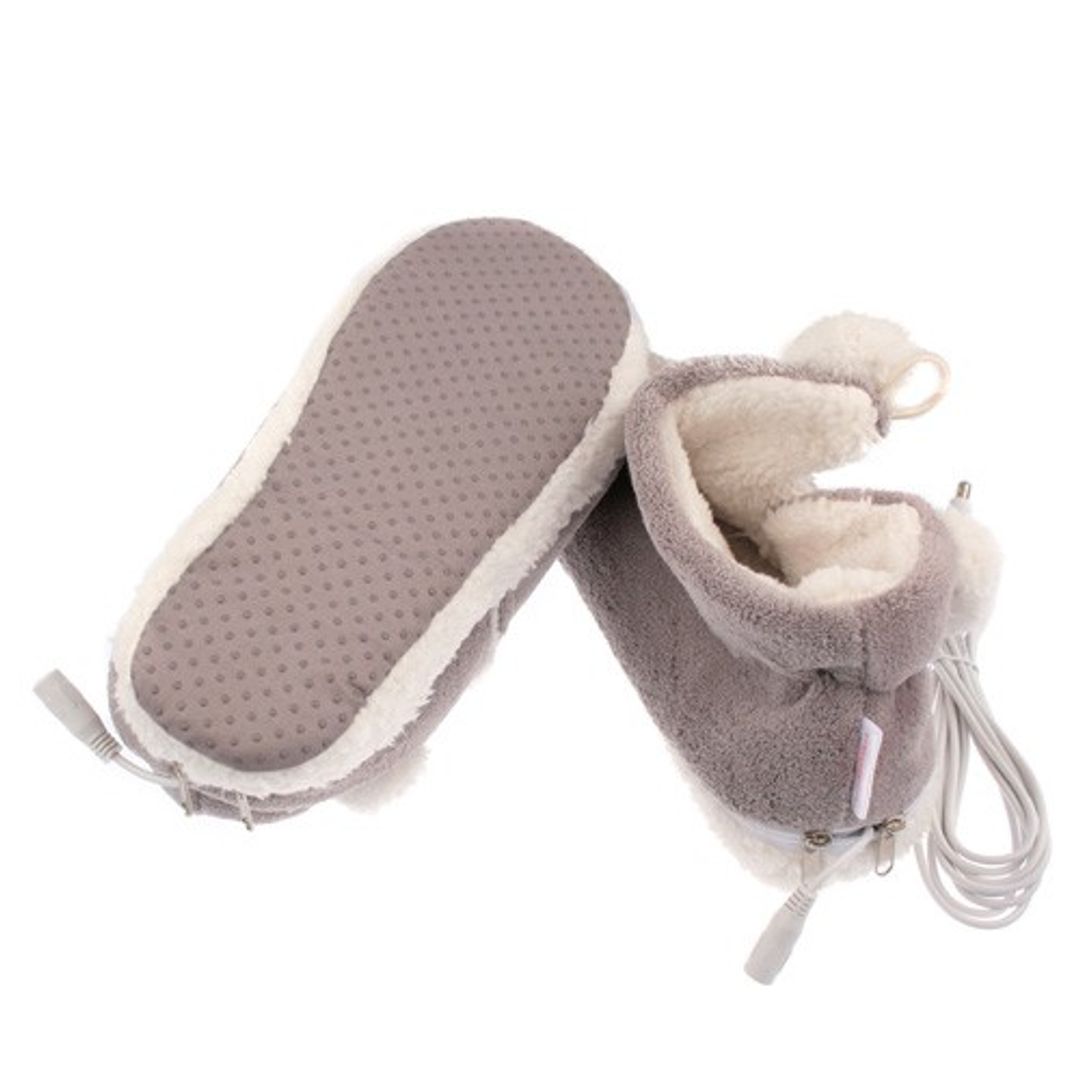 Тапочки с подогревом от USB Угги Серые