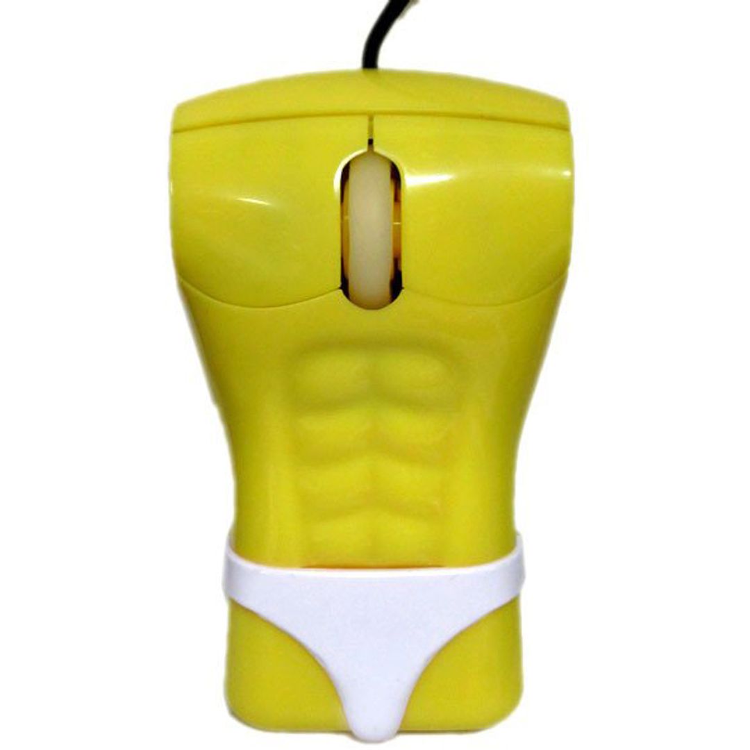 Мышь Стриптизер (Желтый с белыми плавками)