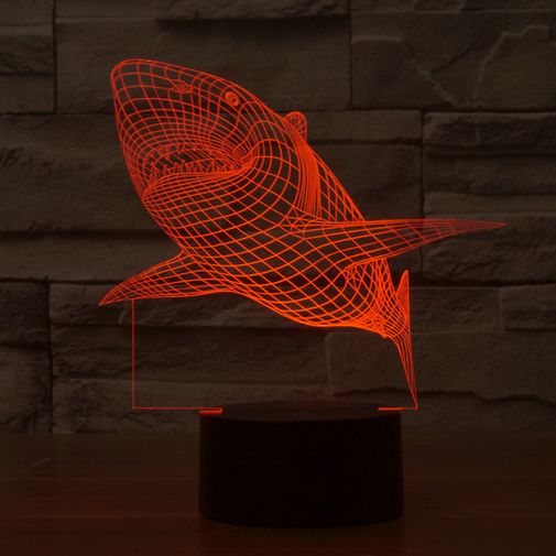 3D Лампа Акула