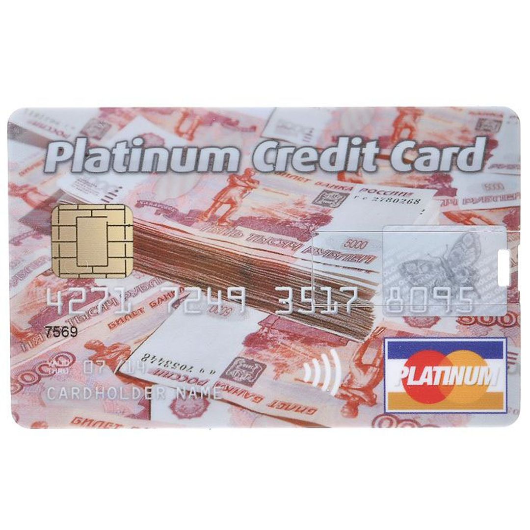 Флешка Кредитка Platinum Credit Card 8 Гб Флешка Кредитка Platinum Credit Card 8 Гб
